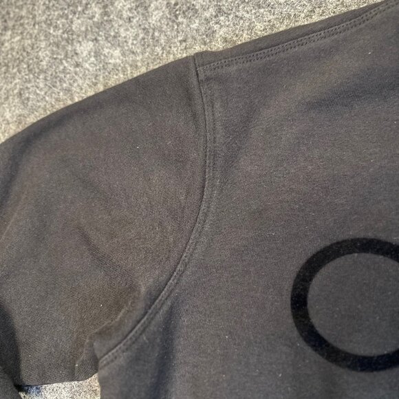 Calvin Klein Performance Womens Black VTG Cropped Sweatshirt Small SpellOut Logo - Picture 3 of 13